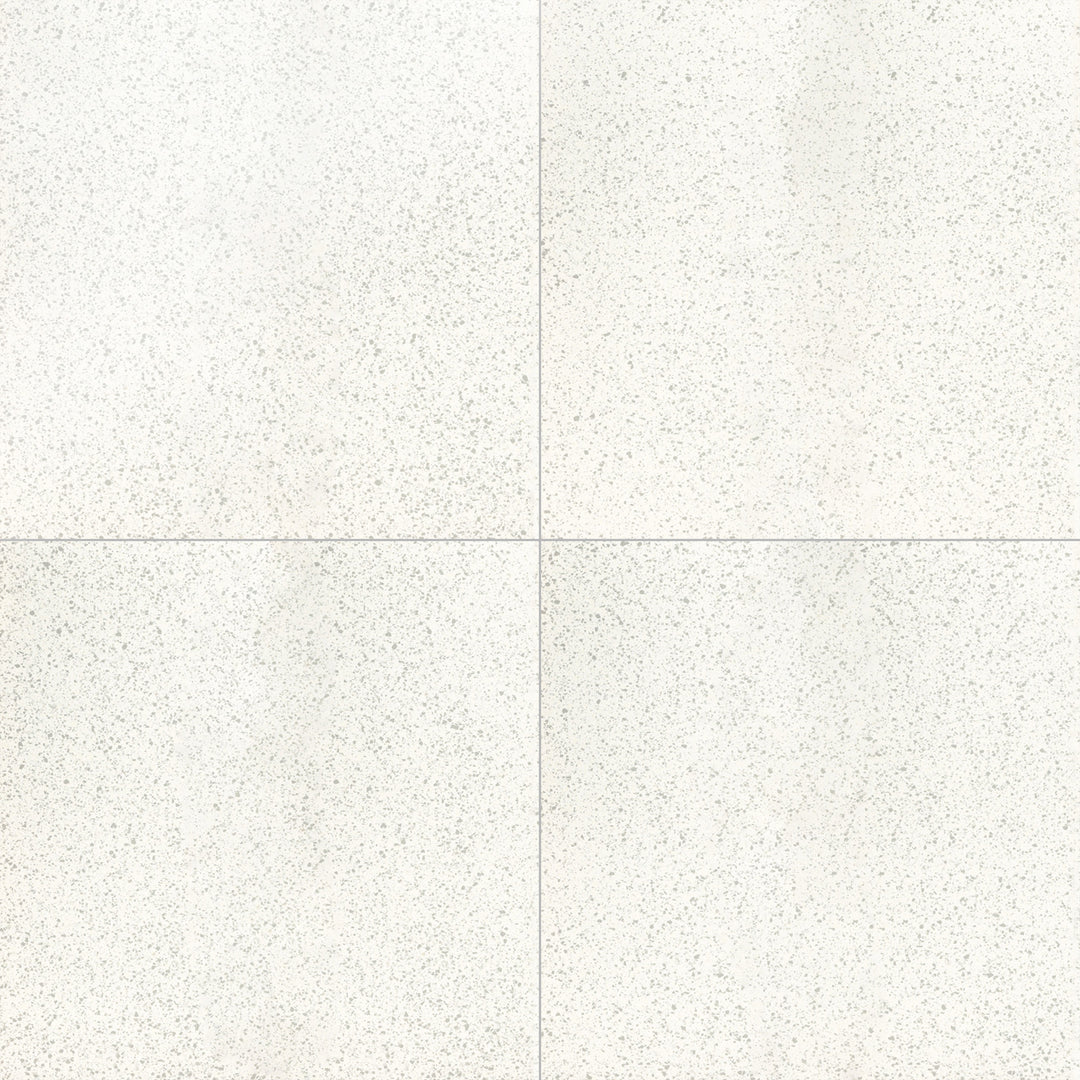 Overhead shot of Rialto Zinc 24X24 polished porcelain tile, a dark gray polished tile with a high-gloss surface, adding a sleek and modern appeal.