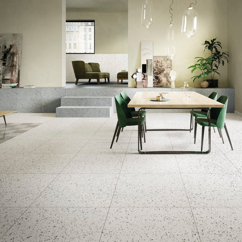 Rialto White 24X24 Polished Porcelain Tile