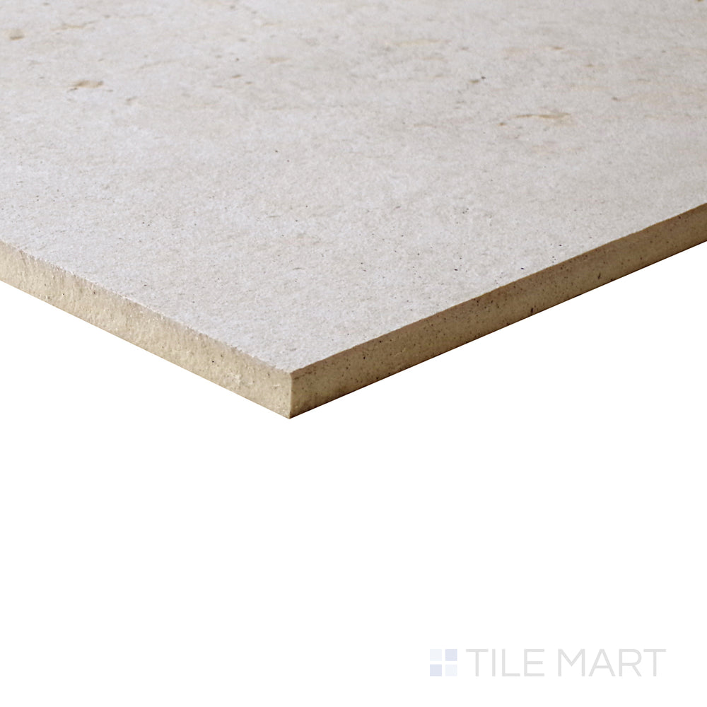 Diagonal view of Astrum White 24x48 matte porcelain tile, showcasing its clean white tone, refined matte finish, and contemporary rectangular shape.  