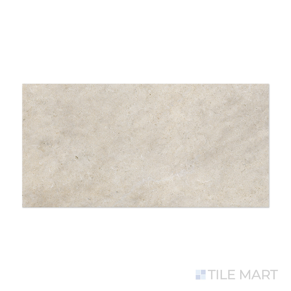 A delicate shell tone with a smooth matte finish is captured in this detailed macro shot of Epika Shell 24x48 matte porcelain tile, offering a warm and inviting feel.