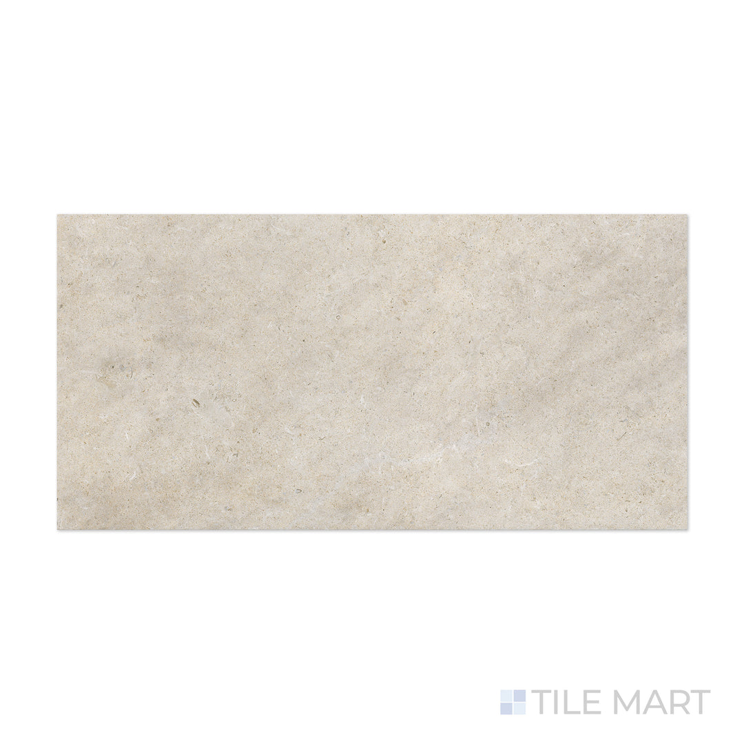 A delicate shell tone with a smooth matte finish is captured in this detailed macro shot of Epika Shell 24x48 matte porcelain tile, offering a warm and inviting feel.