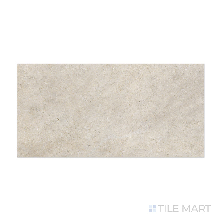 A delicate shell tone with a smooth matte finish is captured in this detailed macro shot of Epika Shell 24x48 matte porcelain tile, offering a warm and inviting feel.