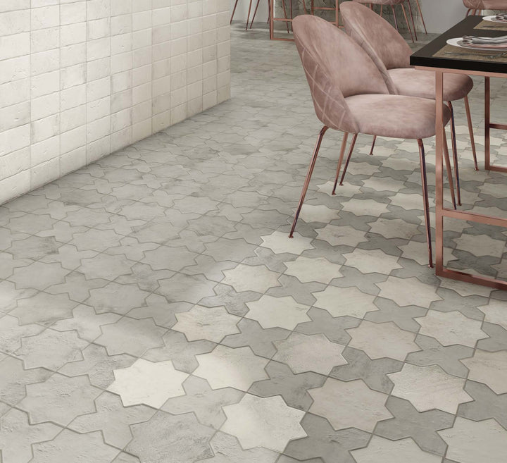 Amalfi 7X7 Cross Gray Matte