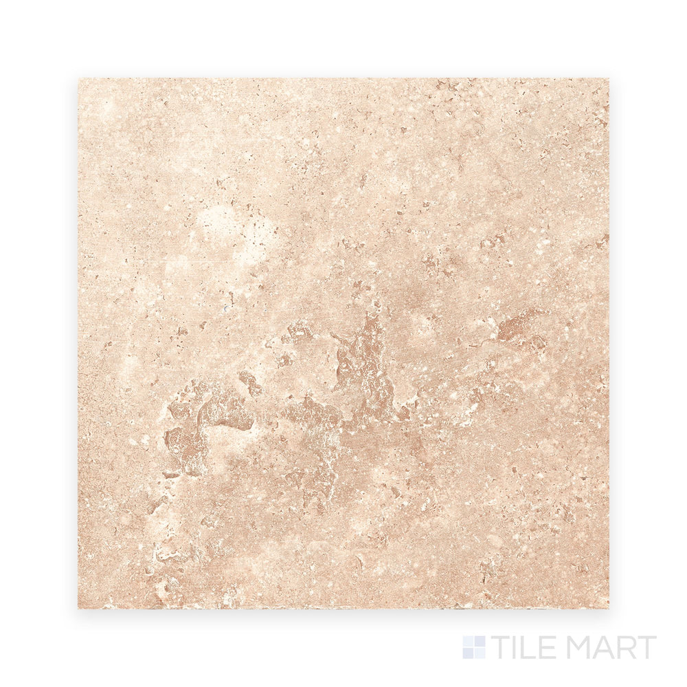 Flat lay of Jerusalem Versailles Pattern Beige matte porcelain tile, showing warm beige color variation and matte surface details in a modular stone pattern.