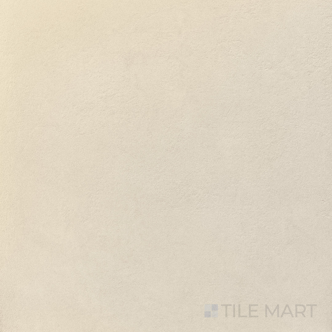 Overhead shot of Crush White 48X48 Matte Porcelain, a bold white porcelain tile with a matte finish that enhances depth and contrast in interiors.