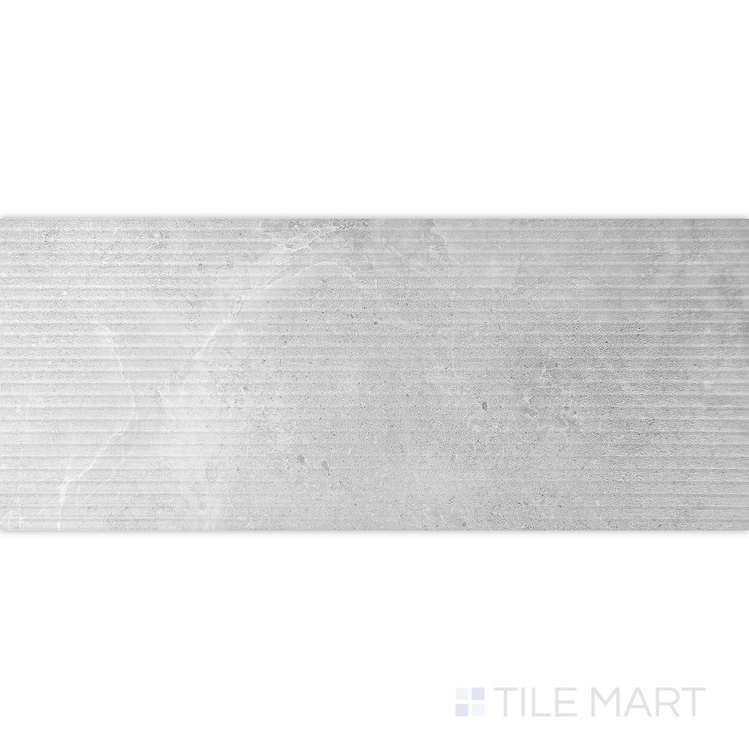 Top-down view of Dome Bone Deco 12X36 Matte Porcelain, a decorative variation with subtle patterns and a matte texture, enhancing visual depth.