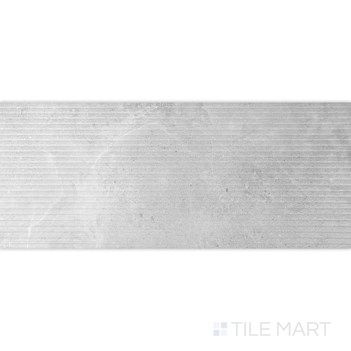 Top-down view of Dome Bone Deco 12X36 Matte Porcelain, a decorative variation with subtle patterns and a matte texture, enhancing visual depth.