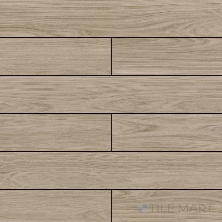 Top-down view of Dover Sand 10X60 Matte Porcelain, a long-format tile with a warm sand-toned finish, perfect for a natural and rustic appeal.