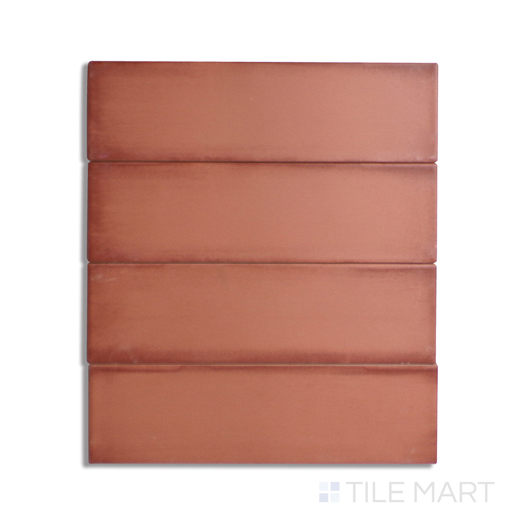 Flat-lay of Ghent Copper 3X9 Matte Porcelain, featuring a rich copper tone with a muted matte finish, adding depth and character to interiors.