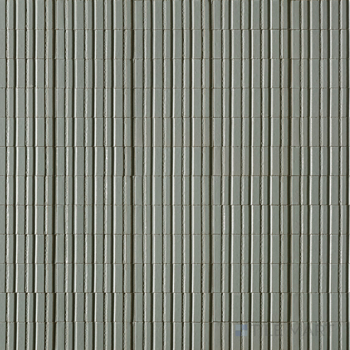 Top-down image of Glace Avio 3X8 Glossy Porcelain, a rich blue tile with a smooth glossy texture, bringing depth and elegance to surfaces.