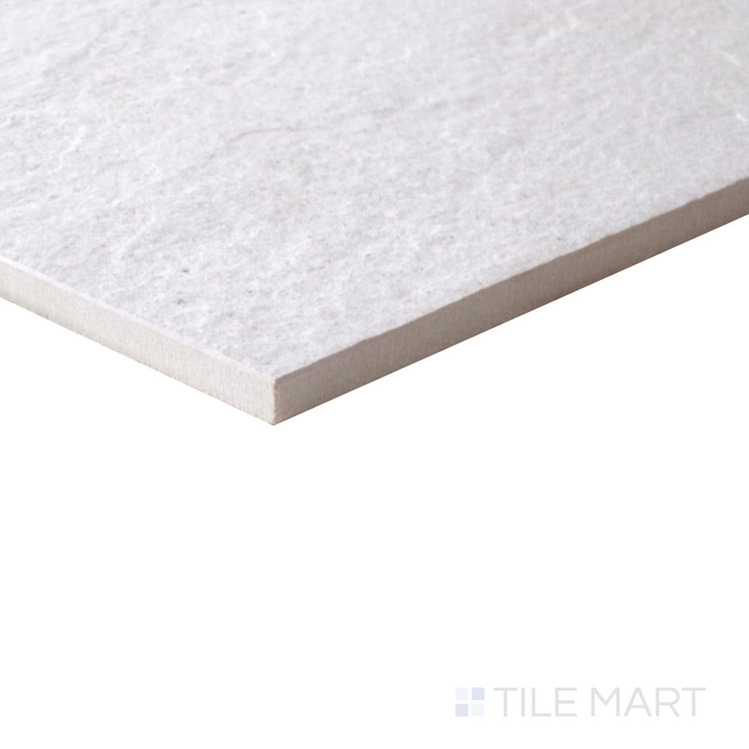 A spacious format with a soft matte finish is revealed in this macro shot of Motley Rio 24x48 matte porcelain tile, emphasizing its modern and natural appeal.