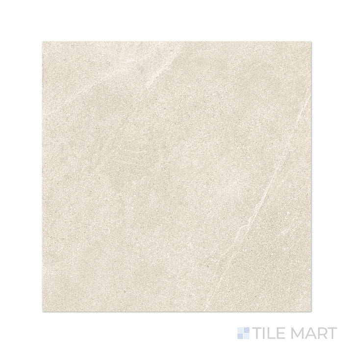 A bold surface with a fine matte texture is captured in this close-up of Motley Rio 48x48 matte porcelain tile, highlighting its smooth, contemporary finish.