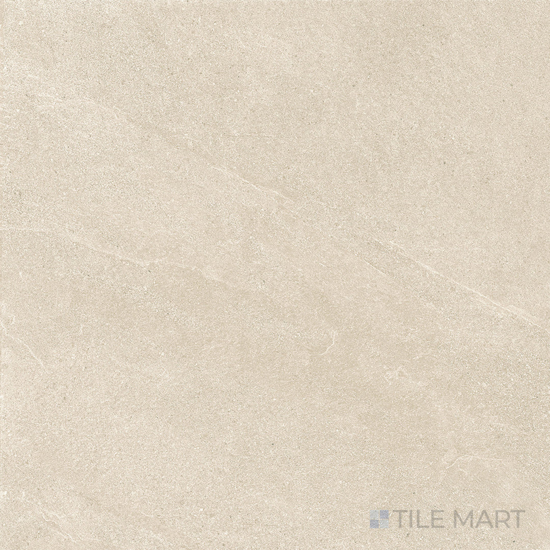 Overhead shot of Motley Monterey 48X48 Matte Porcelain, a large-format matte tile with natural variations, perfect for seamless flooring designs.