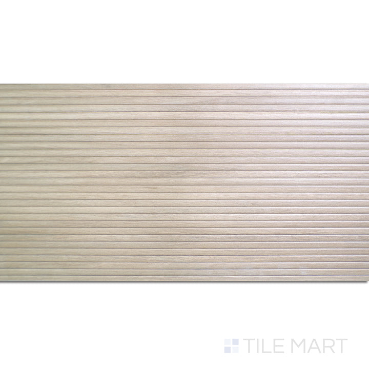 Top-down view of Ribbon Wood Camel 12.4X39.4 Matte Ceramic, a warm-toned ceramic tile mimicking natural wood grain with a smooth matte finish.