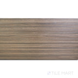 Ribbon Wood Coffee 12.4X39.4 Matte Ceramic Ribbed Panel