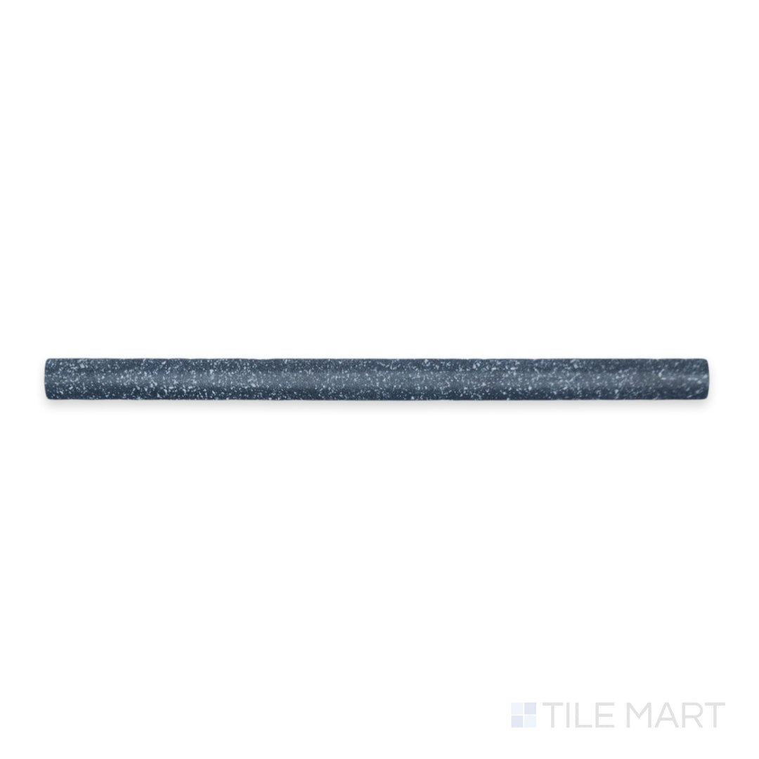 Flat-lay of Tetris Blue 0.5X8 Matte Porcelain Jolly, a striking deep blue tile with a soft matte finish, perfect for bold design elements.