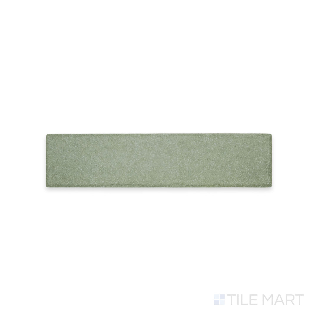 A soft pastel hue with a subtle matte effect is highlighted in this close-up of Tetris Rugiada 2x8 matte porcelain tile, offering a modern and calming aesthetic.