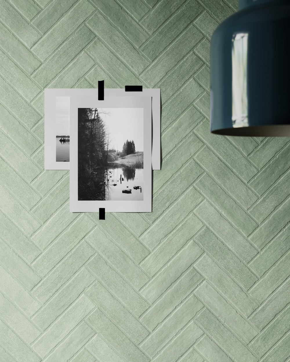 A fresh and serene ambiance takes shape with the timeless appeal of Tetris Rugiada 2X8 Matte Porcelain.