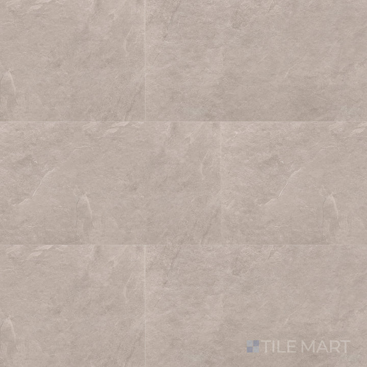 Top-down image of Ash Beige 12X24 Matte Porcelain, a neutral-toned rectangular tile with a soft matte surface, offering a refined and natural look.