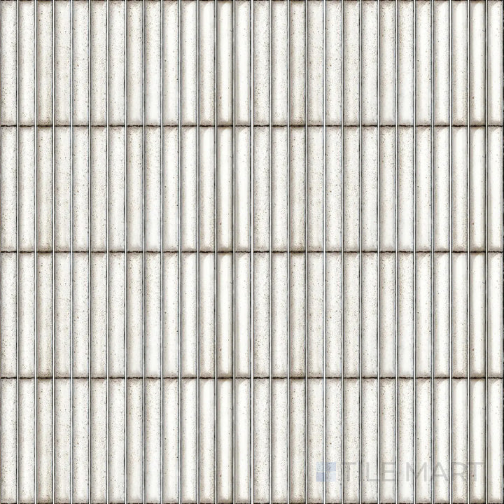 Overhead shot of Karatsu Chalky 4.5X9 Matte Porcelain, a soft, neutral tile with a weathered matte texture for a subtle yet sophisticated effect.