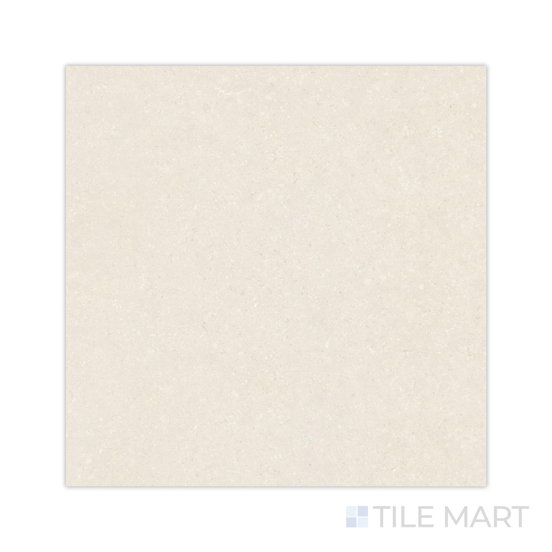 A natural coral-inspired matte surface is showcased in this close-up of Pietra Coral Natural 48x48 matte porcelain tile, capturing its raw and organic beauty.