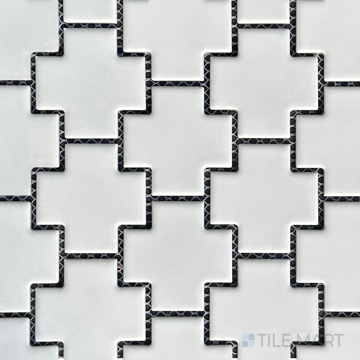 Porcelain Glazed Mosaics White Matte