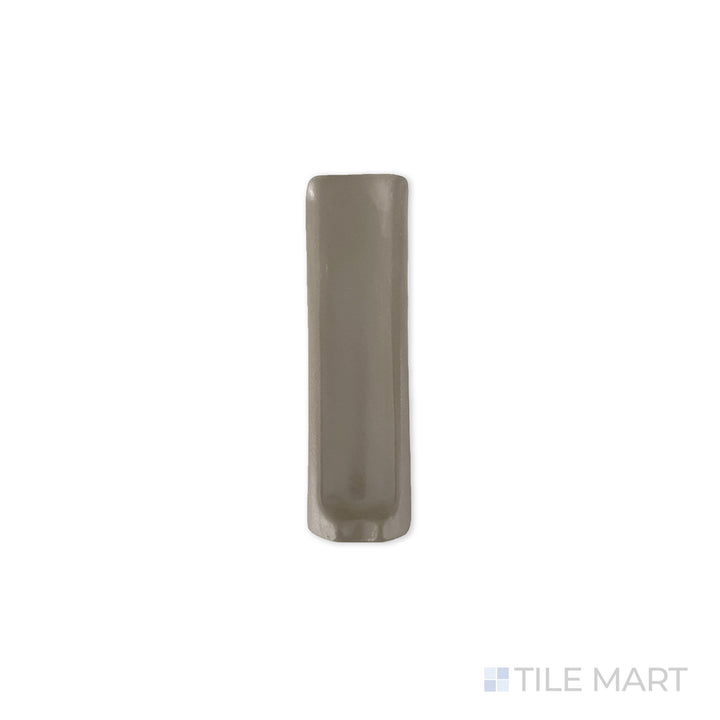 Bird’s-eye perspective of Quarry + Gray 1X6 Matte Ceramic Inside Corner, a small-format matte tile offering a polished transition for corner installations.