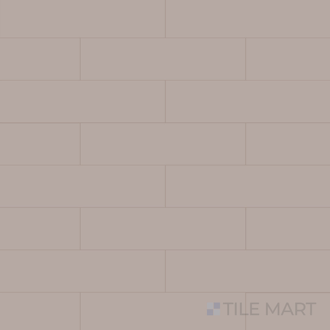 Flat-lay of Glenbrook Redend Point 2X8 Matte Ceramic, a warm earthy tile with a contemporary matte finish and rich terracotta hues.