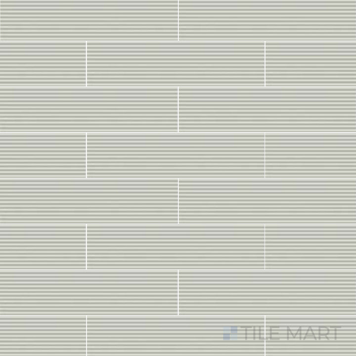 Overhead view of Glenbrook Blank Canvas 2X8 Matte Ceramic, an elegant neutral tile with a soft matte surface and a versatile design.