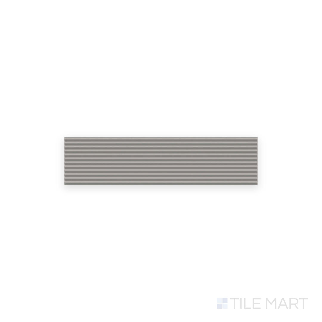 Top-down image of Glenbrook Rustic Greige 2x8 stripes matte ceramic tile, highlighting neutral greige hues and refined linear texture.