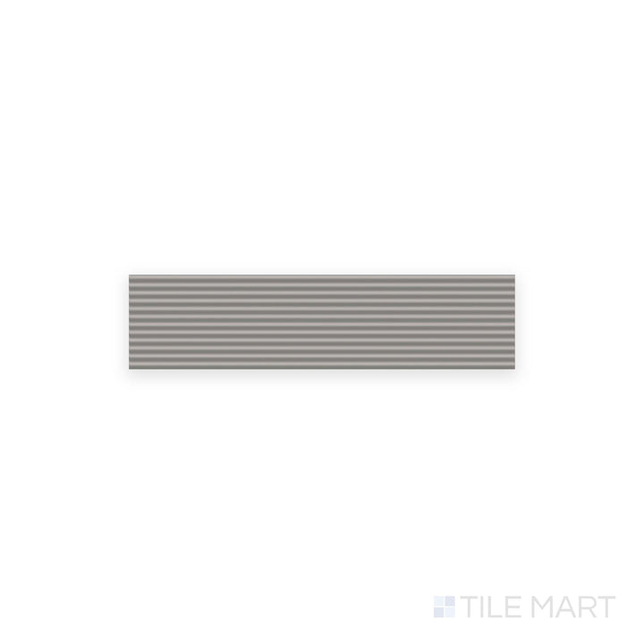 Top-down image of Glenbrook Rustic Greige 2x8 stripes matte ceramic tile, highlighting neutral greige hues and refined linear texture.