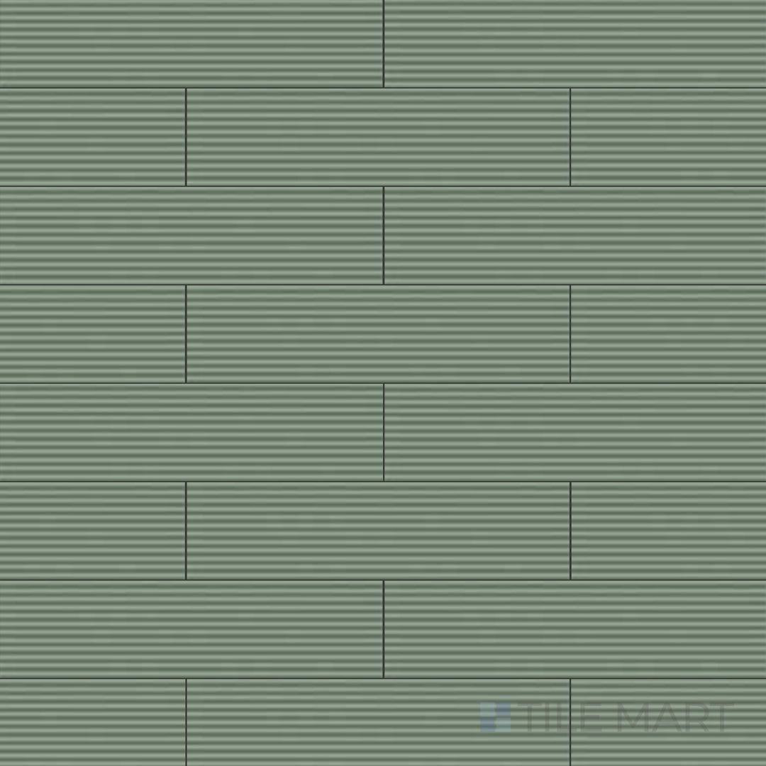 Top-down view of Glenbrook October Mist 2X8 Matte Ceramic, a soft neutral tile with a contemporary matte surface.