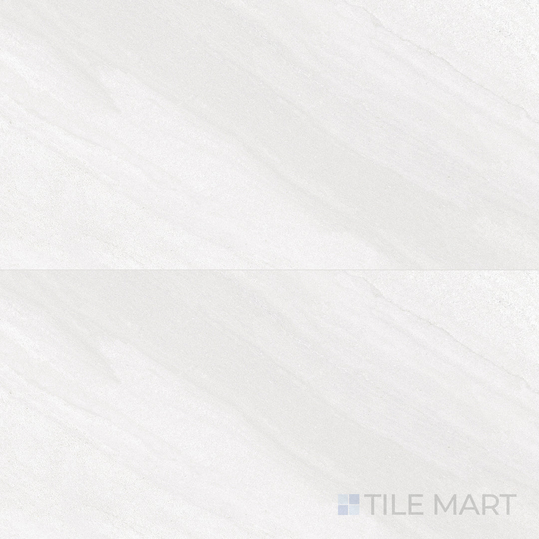 Overhead view of Origin Arctic 24X48 Matte Porcelain, a cool-toned porcelain tile with a crisp, clean matte finish, ideal for modern interiors.