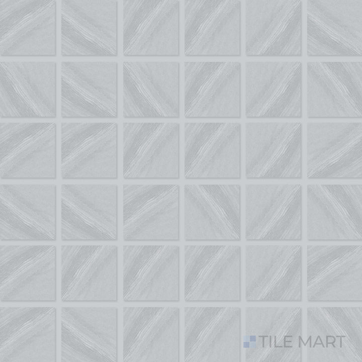 Overhead view of Origin Canyon 2" Square Matte Porcelain Mosaic, an earthy mosaic tile with a natural, rustic aesthetic and a matte surface.