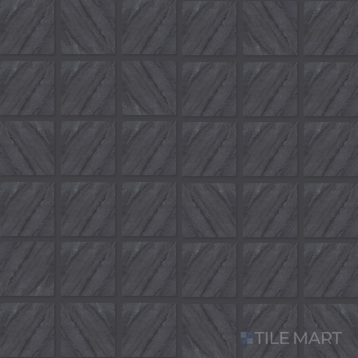 Bird’s-eye image of Origin Boulder 2" Square Matte Porcelain Mosaic, featuring a neutral stone texture in a versatile matte finish.