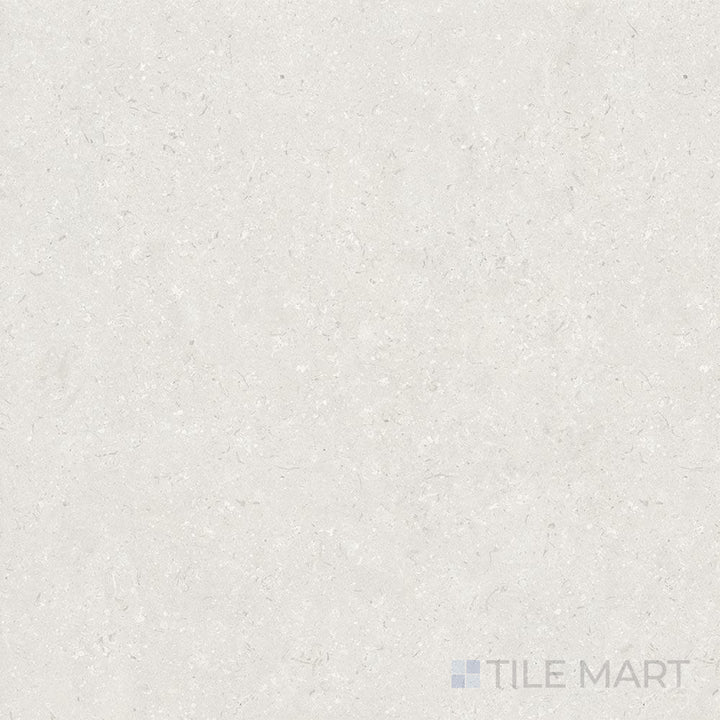 Flat-lay of Pietra Coral Pearl 48X48 Matte Porcelain, a large-format tile with a soft pearlescent hue and a contemporary matte texture.