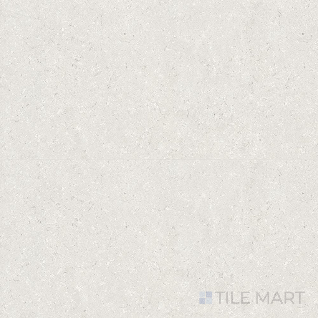 Top-down image of Pietra Coral Pearl 24X48 Matte Porcelain, a neutral-toned porcelain tile with a matte sheen and a subtle, elegant grain.
