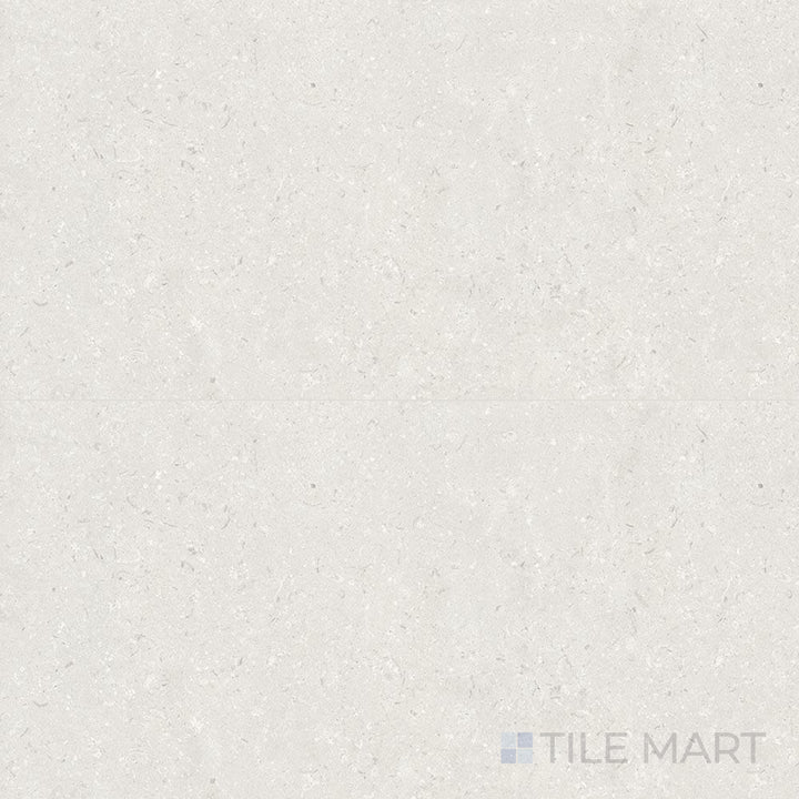 Top-down image of Pietra Coral Pearl 24X48 Matte Porcelain, a neutral-toned porcelain tile with a matte sheen and a subtle, elegant grain.