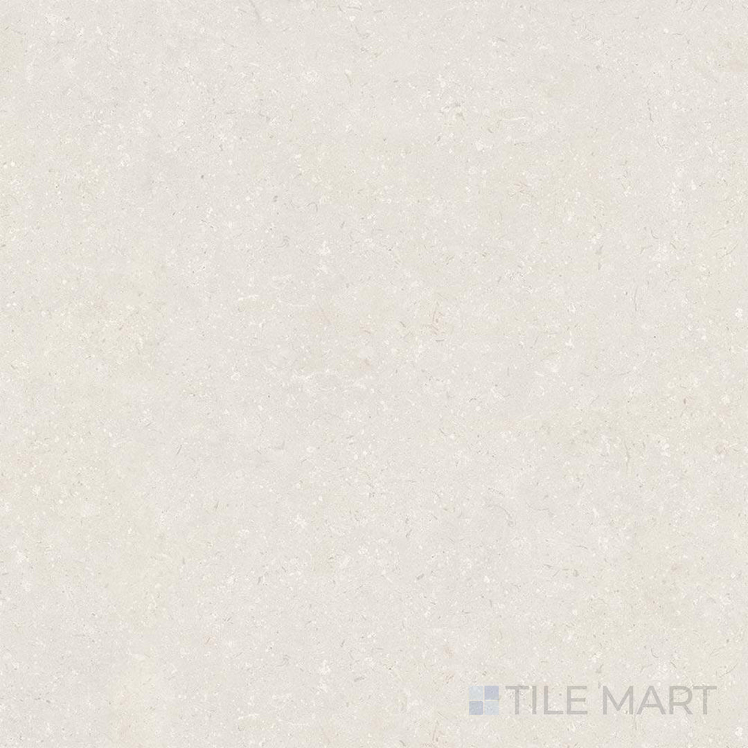Overhead view of Pietra Coral Sand 48X48 Matte Porcelain, a warm sandy-hued tile with a matte finish that enhances its natural stone-like appeal.