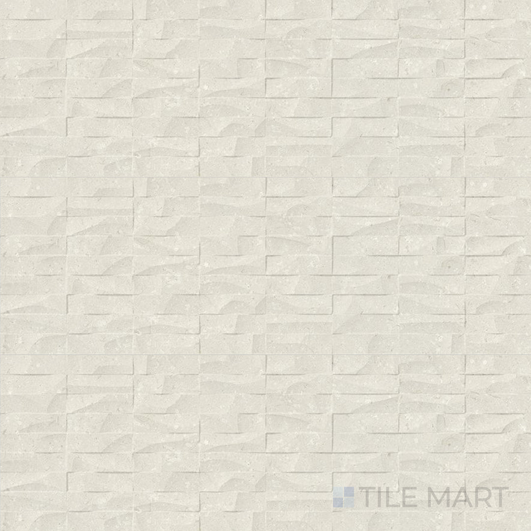 Bird’s-eye shot of Pietra Coral Natural 12X36 Matte Porcelain, a versatile tile with a subtle organic grain and a matte finish.