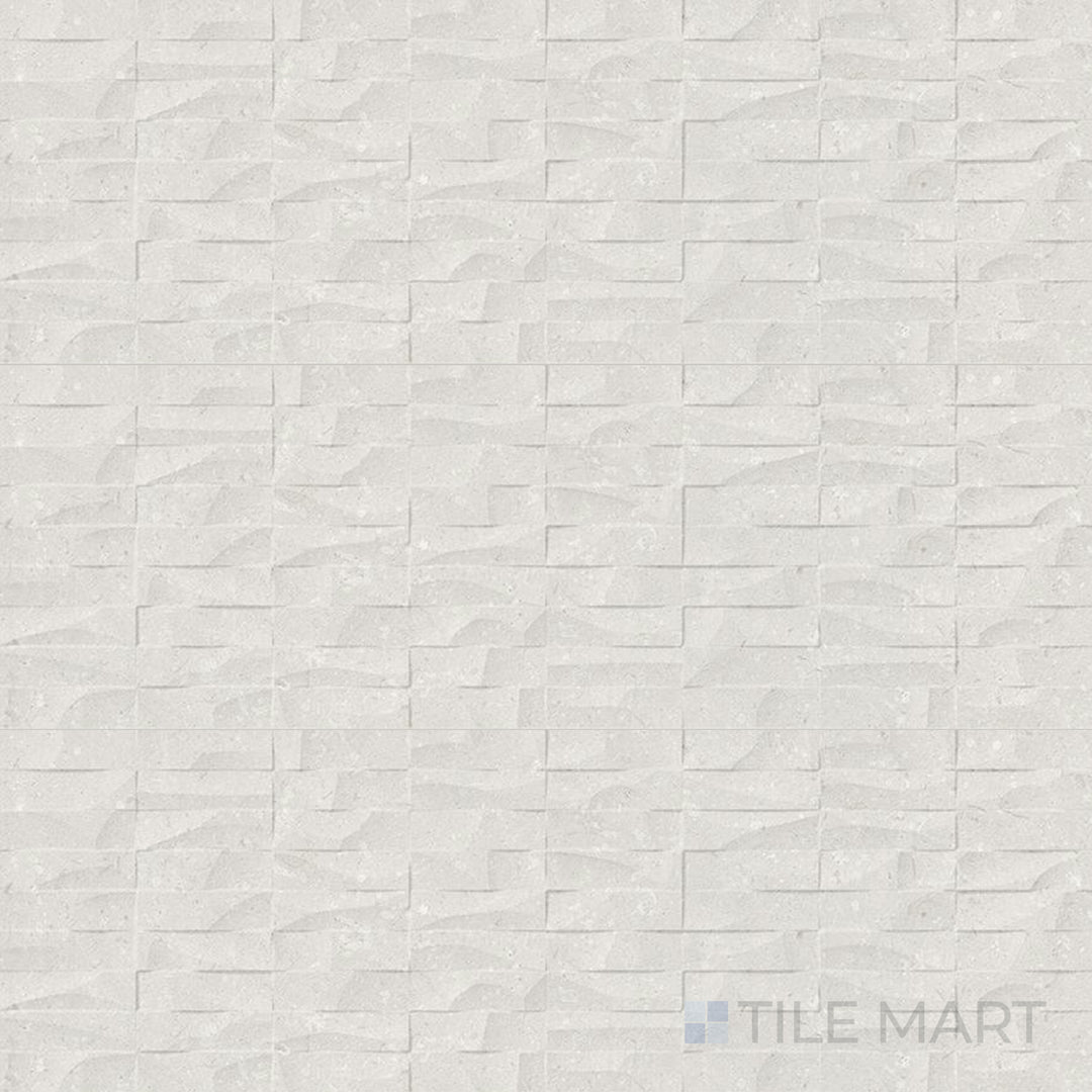 Top-down view of Pietra Coral Sand 12X36 Matte Porcelain, a warm-toned tile featuring soft natural textures with a matte coating.