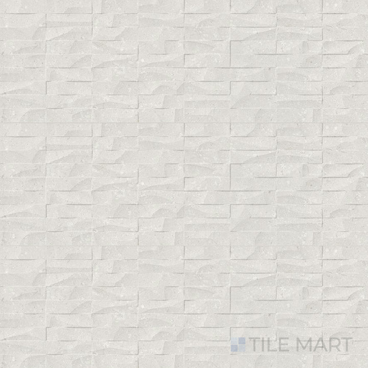 Top-down view of Pietra Coral Sand 12X36 Matte Porcelain, a warm-toned tile featuring soft natural textures with a matte coating.