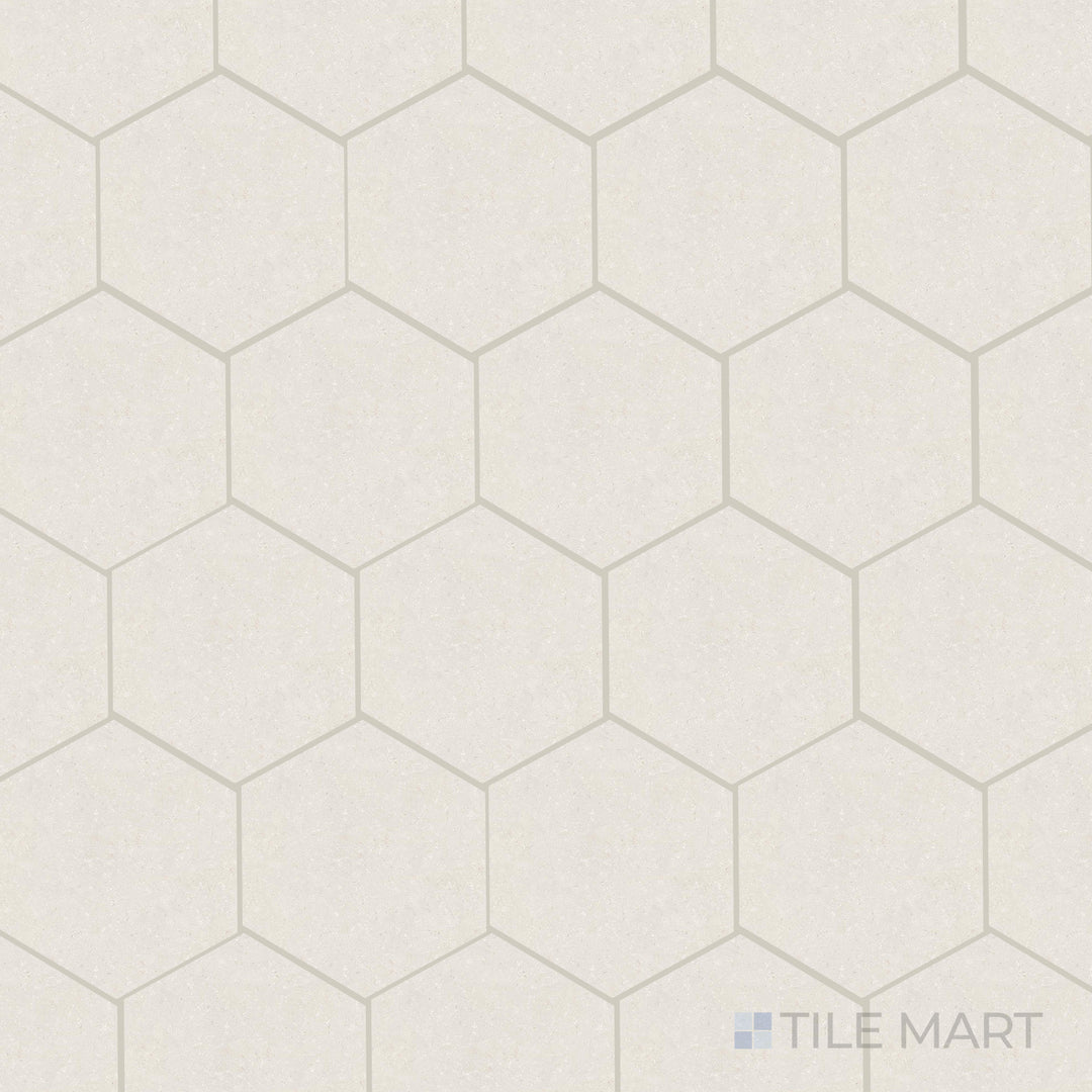 Top-down image of Pietra Coral Sand 2" Square Matte Porcelain Mosaic, featuring warm sand tones and a subtle natural grain with a matte surface.