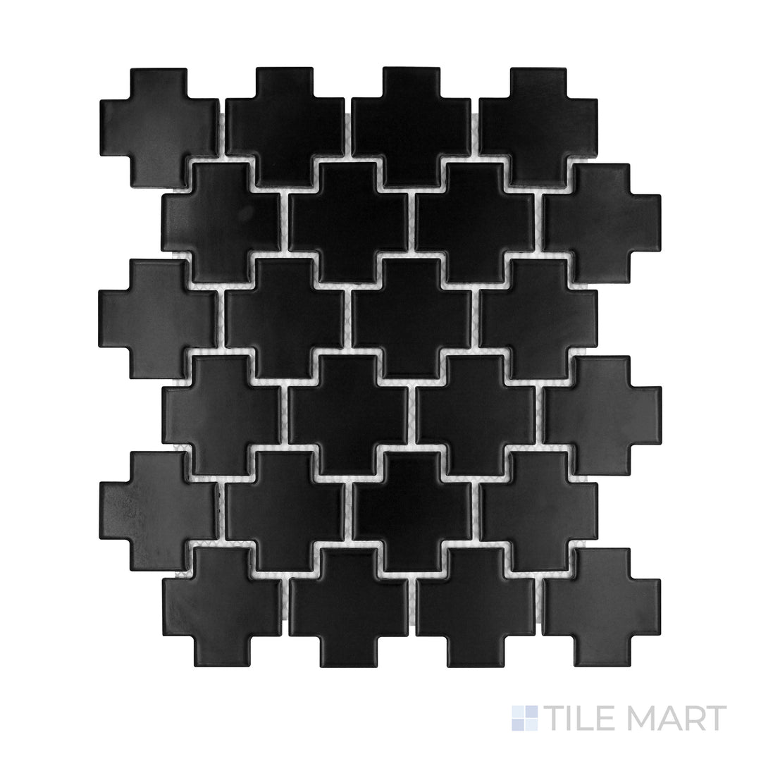 Porcelain Glazed Mosaics 2X2 Black Matte