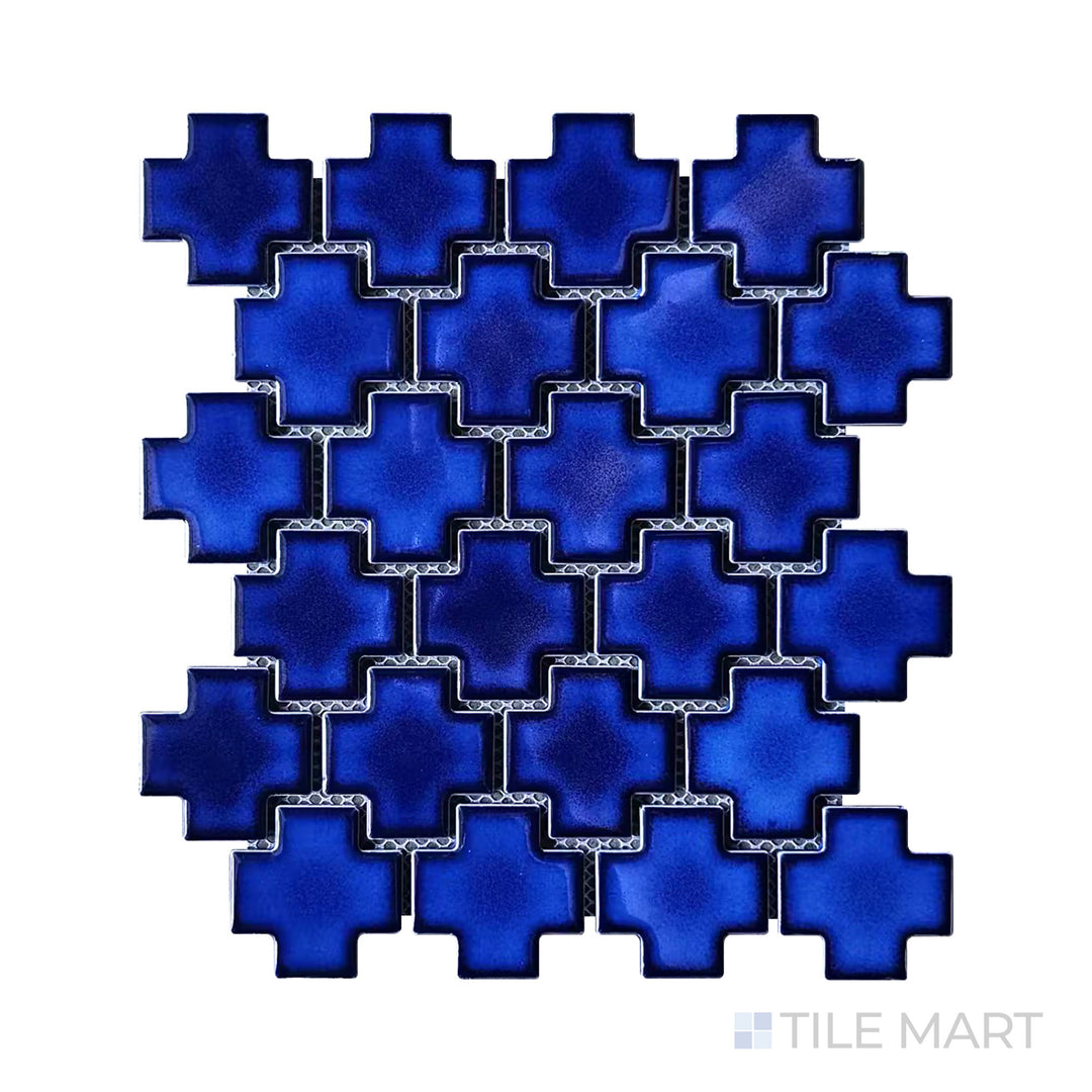 Porcelain Glazed Mosaics 2X2 Cobalt Blue Matte