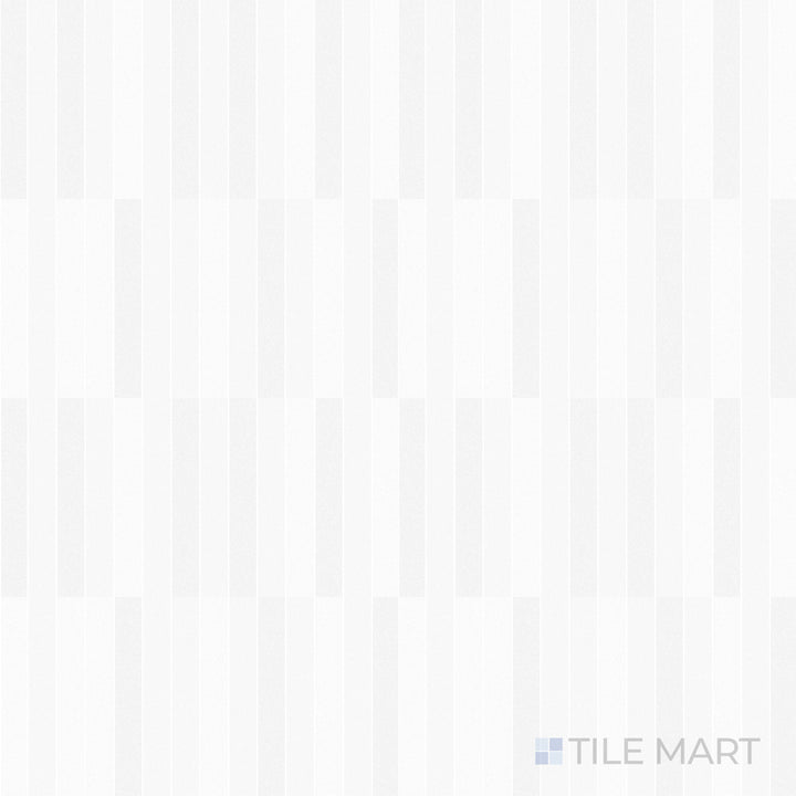 Flat-lay of Roku White 4.5X9 Matte Porcelain, a clean and modern white tile with a smooth matte finish, ideal for contemporary interiors.