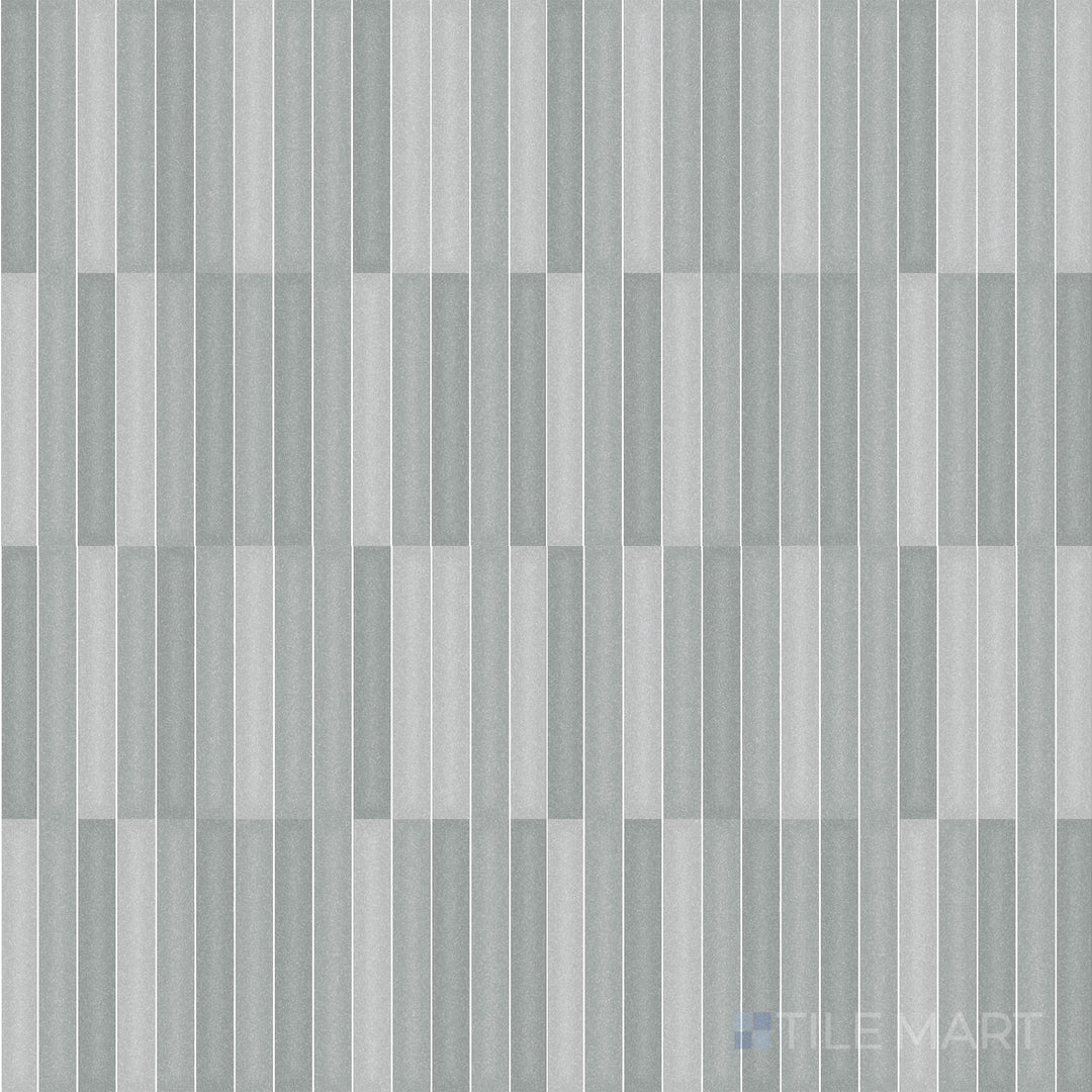 Flat-lay of Roku Grey 4.5X9 Matte Porcelain, a versatile grey-toned tile with a smooth matte finish, perfect for modern spaces.