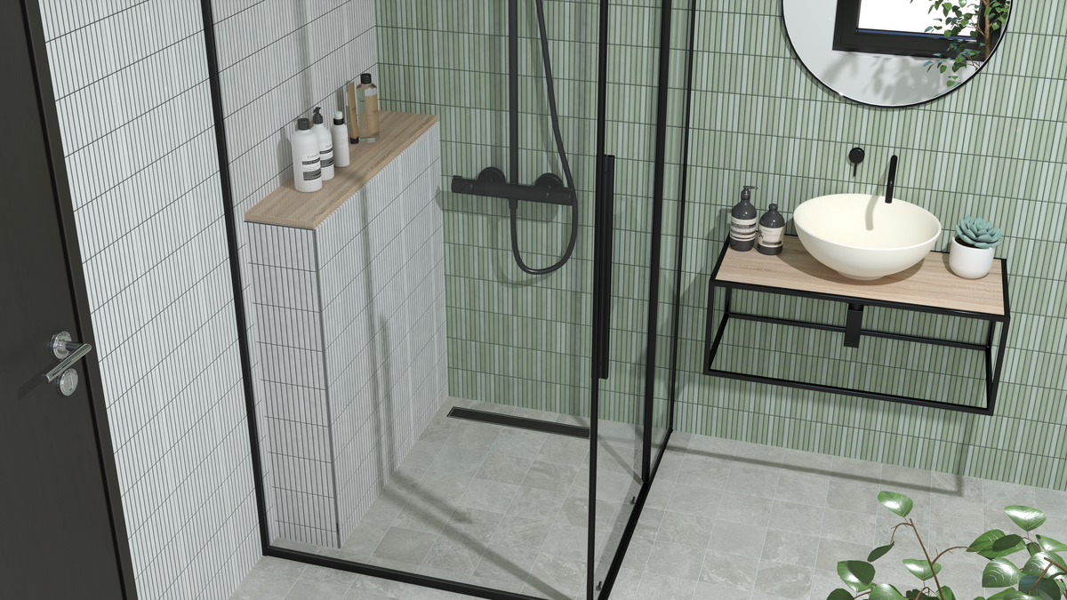 Roku Grey 4.5X9 Matte Porcelain Mosaic | Tilemart