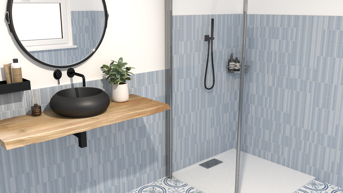 Roku Grey 4.5X9 Matte Porcelain Mosaic | Tilemart