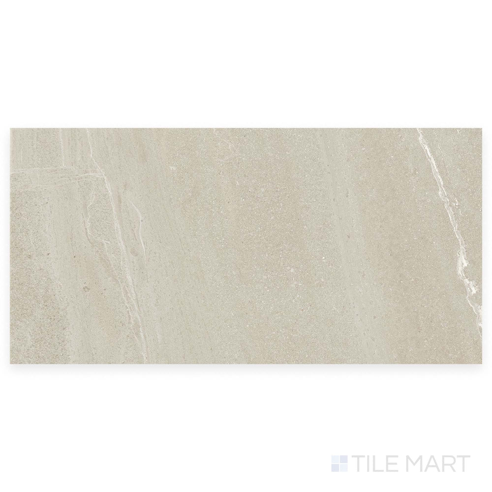 Captured from directly above, the Nordic Silver 24x48 grip porcelain tile displays its cool gray palette with slip-resistant texture and linear stone detailing.